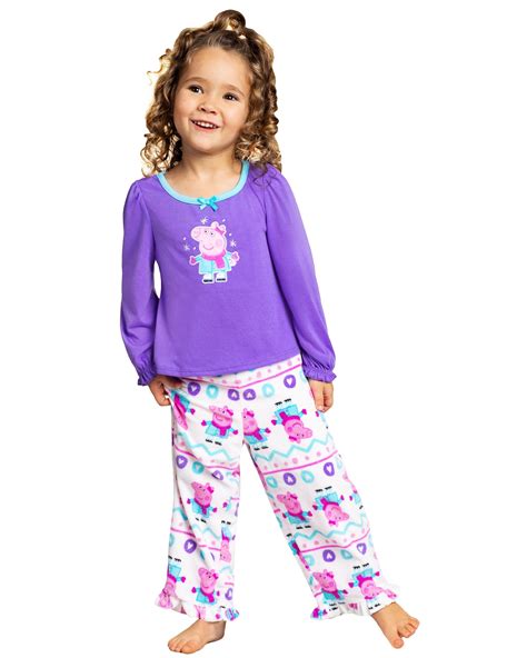 Peppa Pig Girls Pajama Toddler Fleece Sleepwear Set Walmart Canada