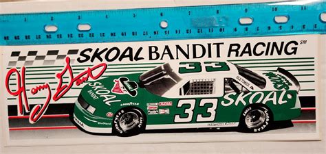 Vintage Harry Gant Skoal Bandit 33 Racing Sticker Unused Ebay