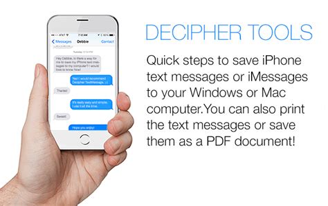 It would be interesting to know if the pc is able to open other pdf files or not and with what application, ie adobe. How to Transfer and Save iPhone Text Messages - Windows or Mac