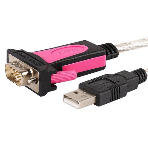 Ztek Usb 20 To Serial Rs232 Pro Converter Db 9 Adapter Cable For Win 8