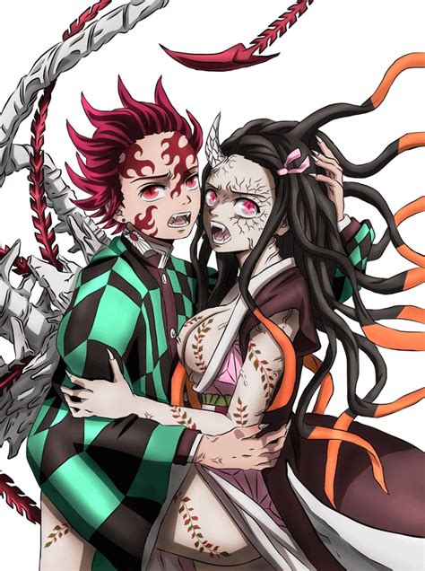 Nezuko And Tanjiro As Demon Siblings😈by Dt501061 Rkimetsunoyaiba