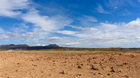 Cloudy Desert Landscape Royalty Free Stock Photo