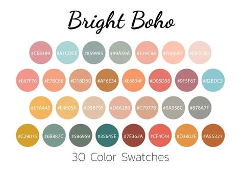 Boho So Soft Procreate Color Palette Color Swatches Hot Sex Picture