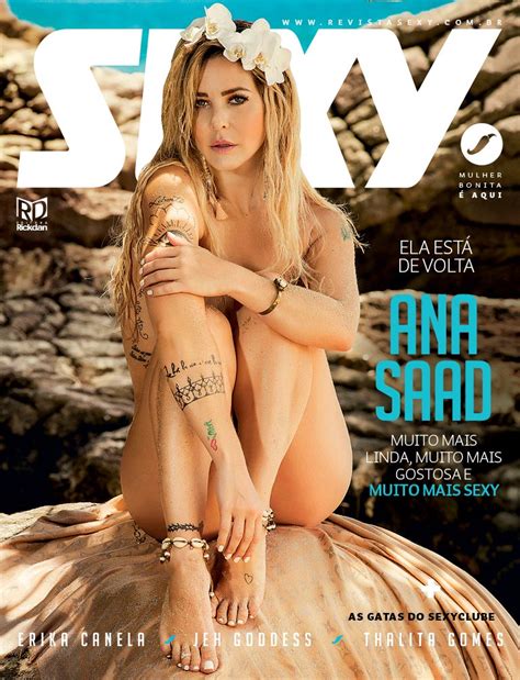 Ana Saad nua na Revista Sexy de Março Seu Jeca