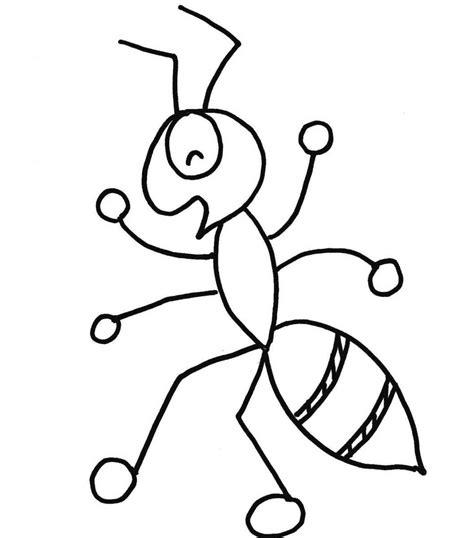 Hormigas Para Colorear Dibujos De Hormigas Para Colorear