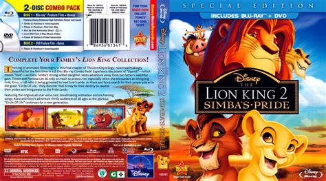 Lion King 2 Simbas Pride Movie Blu Ray Scanned Covers The Lion