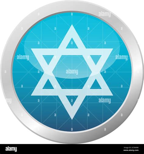 Star Of David Icon Jewish Tradition Symbol Isolated Israel National