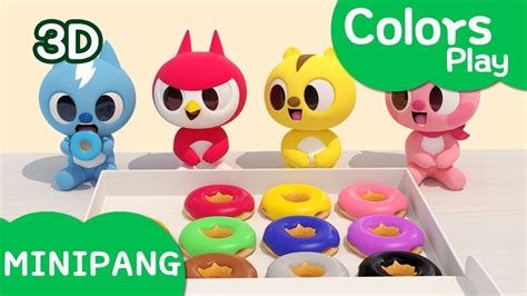 Learn Colors With Miniforce Colors Play Eating Color Doughnut Mini Pang Tv Colors Play