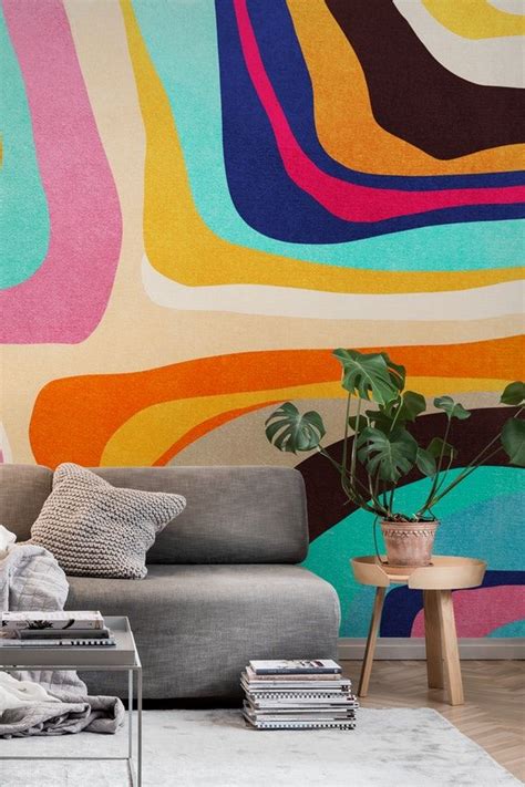 Psychedelic Pattern 01 Wall Mural From Happywall Digital Shapes