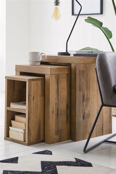 Buy Bronx Nest Of Tables From The Next Uk Online Shop Wooden Living