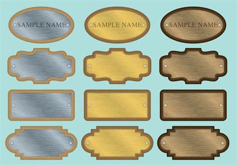 Name Plate Vectors - Download Free Vector Art, Stock Graphics & Images