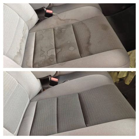 Car seat deep cleaning near me. Full interior detailing, Before and After seat shampoo ...