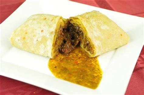 Curry Goat Roti Curry