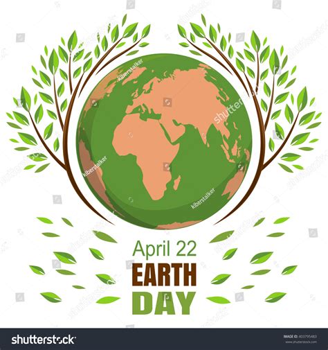 Planets And Green Leaves April 22 Happy Earth Day Earth Day Card