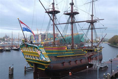 18th Century Cargo Ship Of The Dutch East India Company