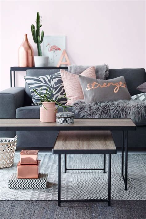 Color Trend Copper And Pink Living Room Grey Room