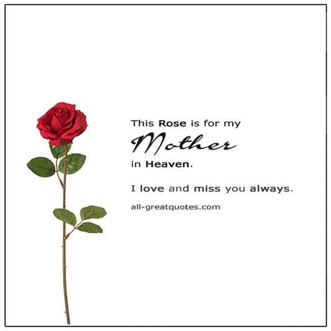 Love And Miss You Mom Mother In Heaven Mom In Heaven Message For Mother