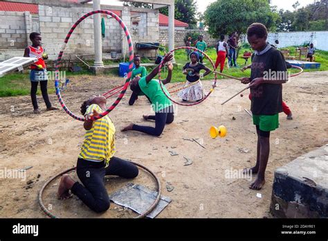 Circus Zambia Youth Train For Their Shows In Lusaka Stock Photo Alamy