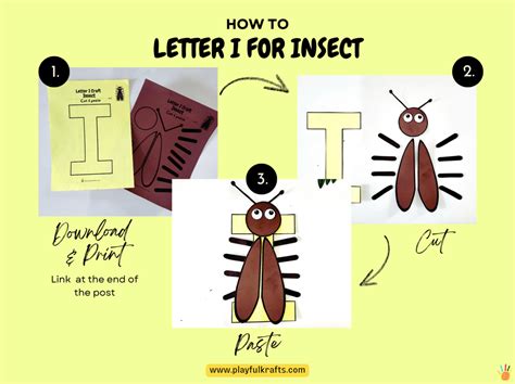 Cool Letter I Crafts Free Iguana Insect And Ice Cream Printable