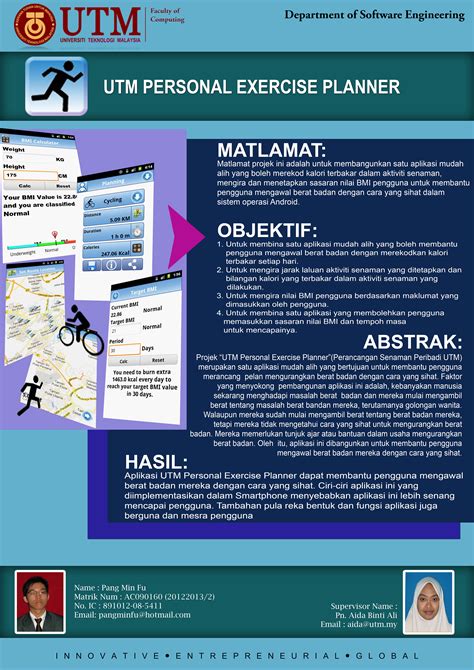 The poster should explain your project in a clear, concise manner with an emphasis on diagrams and/or imagery. PSM Materials | Projek Sarjana Muda (PSM)