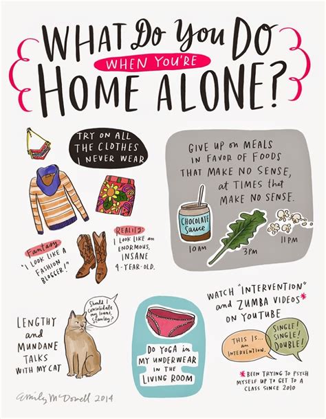 Things to do when you're bored. What Do You Do When You're Home Alone? | A Cup of Jo