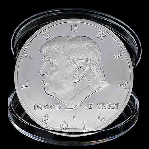 2019 President Donald Trump Silver Plated Eagle Commemorative Coin