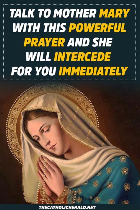Talk To Mother Mary With This Powerful Prayer And She Will Intercede