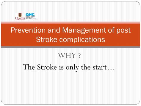 Prevention And Management Of Post Stroke Complications Docslib