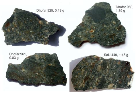 Lunar Meteorite Dhofar 925 Clan Some Meteorite Information