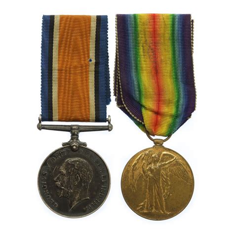 Ww1 British War And Victory Medal Pair Pte E Pearson 2nd Bn West
