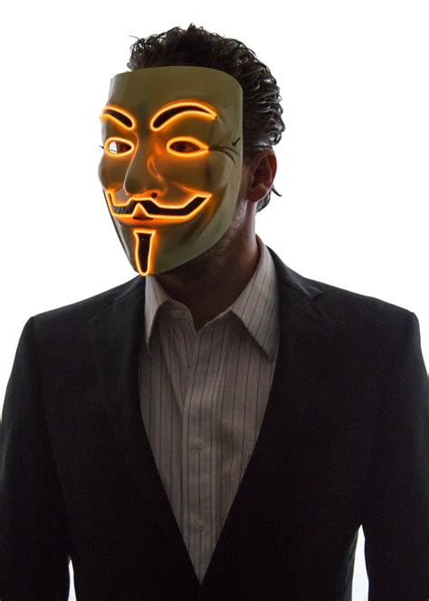 Anonymous Mask Orange Cool Mania