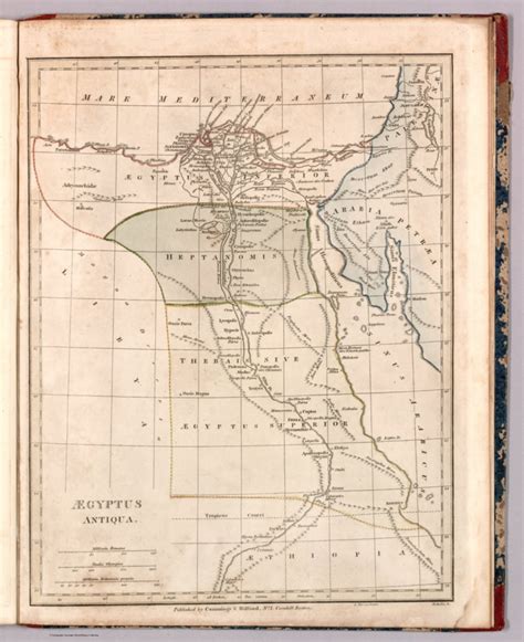 Aegyptus Antiqua David Rumsey Historical Map Collection