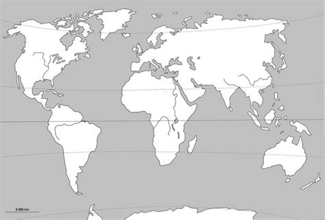 carte du monde vierge Planisphère à imprimer Carte du monde a