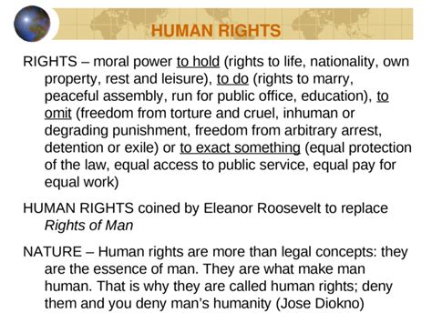 Definition Human Rights Are The Rights That All People Have By Virtue