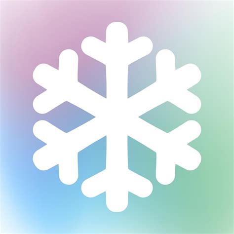 Premium Vector Simple Snowflake Icon White Ice Crystal On Blue