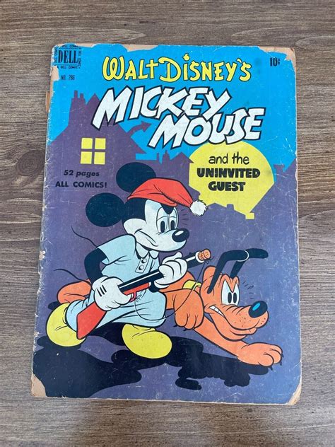 Four Color 286 Gd Dell Golden Age Comic Book Mickey Mouse Walt Disney