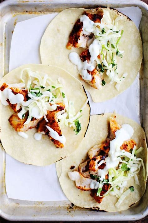 Check spelling or type a new query. Spicy Fish Tacos With Cabbage Slaw Lime Crema - www ...
