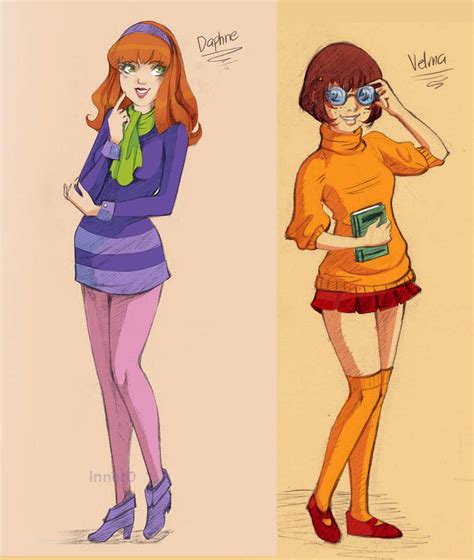 Daphne And Velma Sketches By Innerd On Deviantart With Images Velma