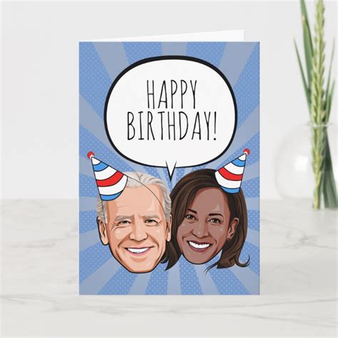 Funny Biden Harris Birthday Card