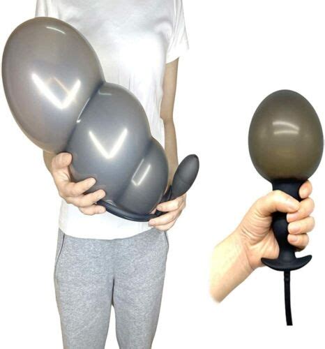 Extra Huge Big Inflatable Anal Butt Plug Dildo G Spot Expandable Pump Sex Toys Ebay