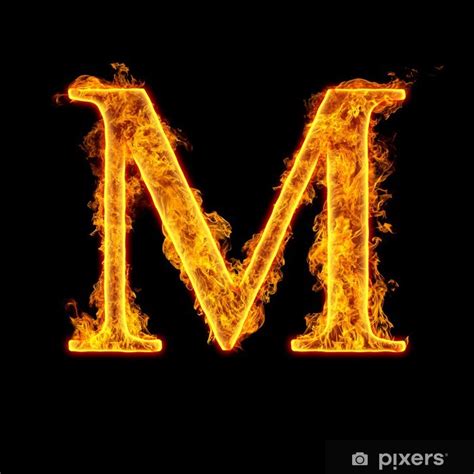 Free for commercial use ✓ no attribution required . Fire alphabet letter M Sticker • Pixers® - We live to change