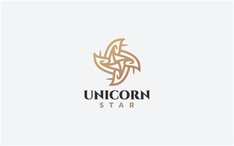 Modelo De Logotipo Unicorn Star 118771 TemplateMonster