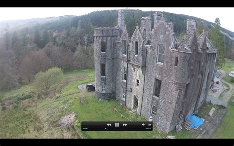 First Aerial Movie Of Dunans Castle Is Over In 19 Seconds But Shows