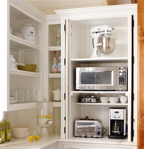 Small Appliances Cabinet Cad5593b Clever Kitchen Storage Hidden
