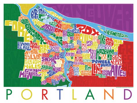 Map Of Portland Oregon Neighborhoods Time Zones Map World Rezfoods