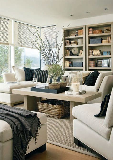 Modern Cream Living Room Ideas