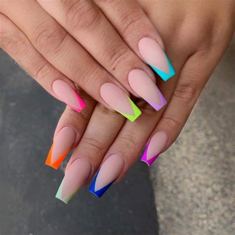 French Tip Nail Designs French Tip Acrylic Nails Acrylic Nails Coffin Short Summer Acrylic