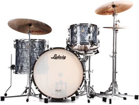Ludwig 2016 Classic Maple Fab 22 Shell Pack Sky Blue Pearl Sweetwater