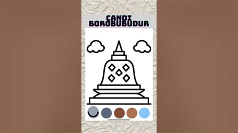 Menggambar Candi Borobudur - YouTube