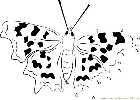 Endangered Butterflies Dot To Dot Printable Worksheet Connect The Dots